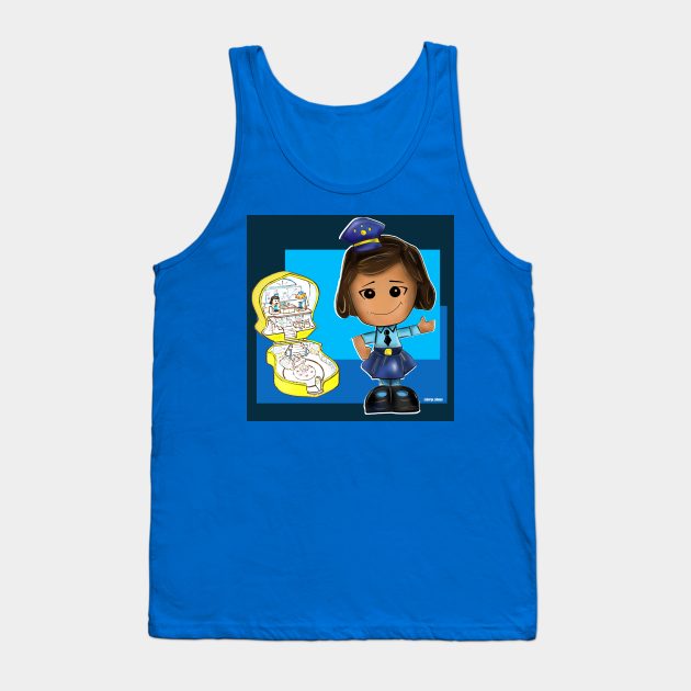 Officer Giggle McDimples Tank Top by jorge_lebeau